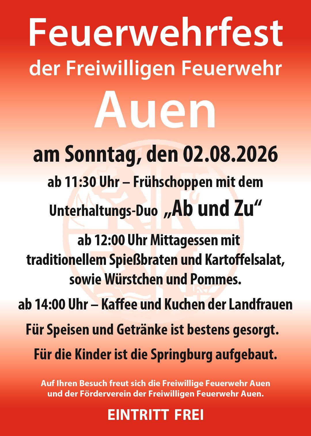 Feuerwehrfest 2026